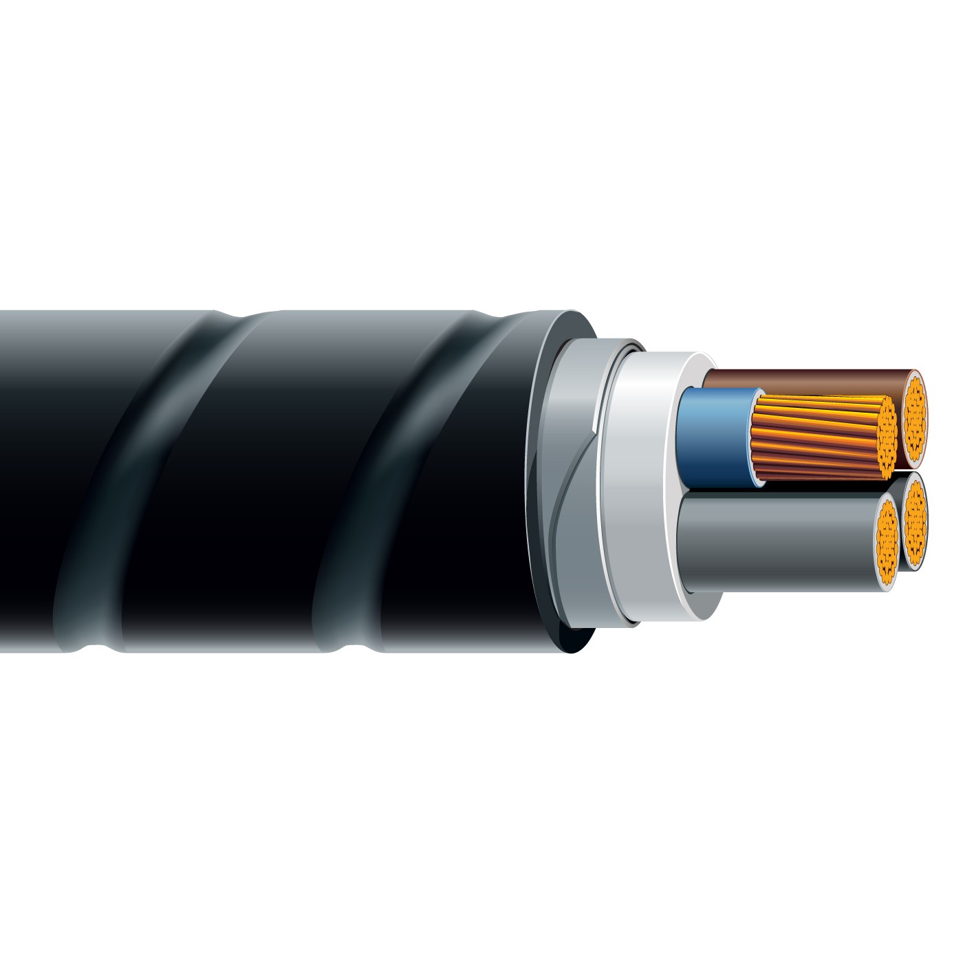 NYBY PVC, PVC, STA, PVC armored cable