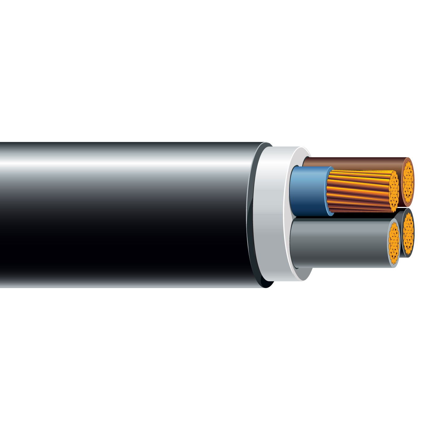NYY PVC non-armored cable
